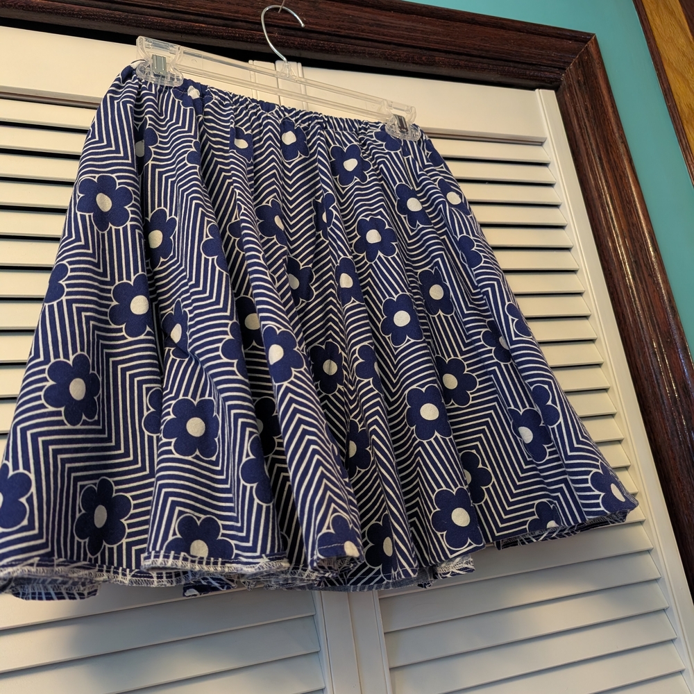 Vintage Floral Skater Skirt